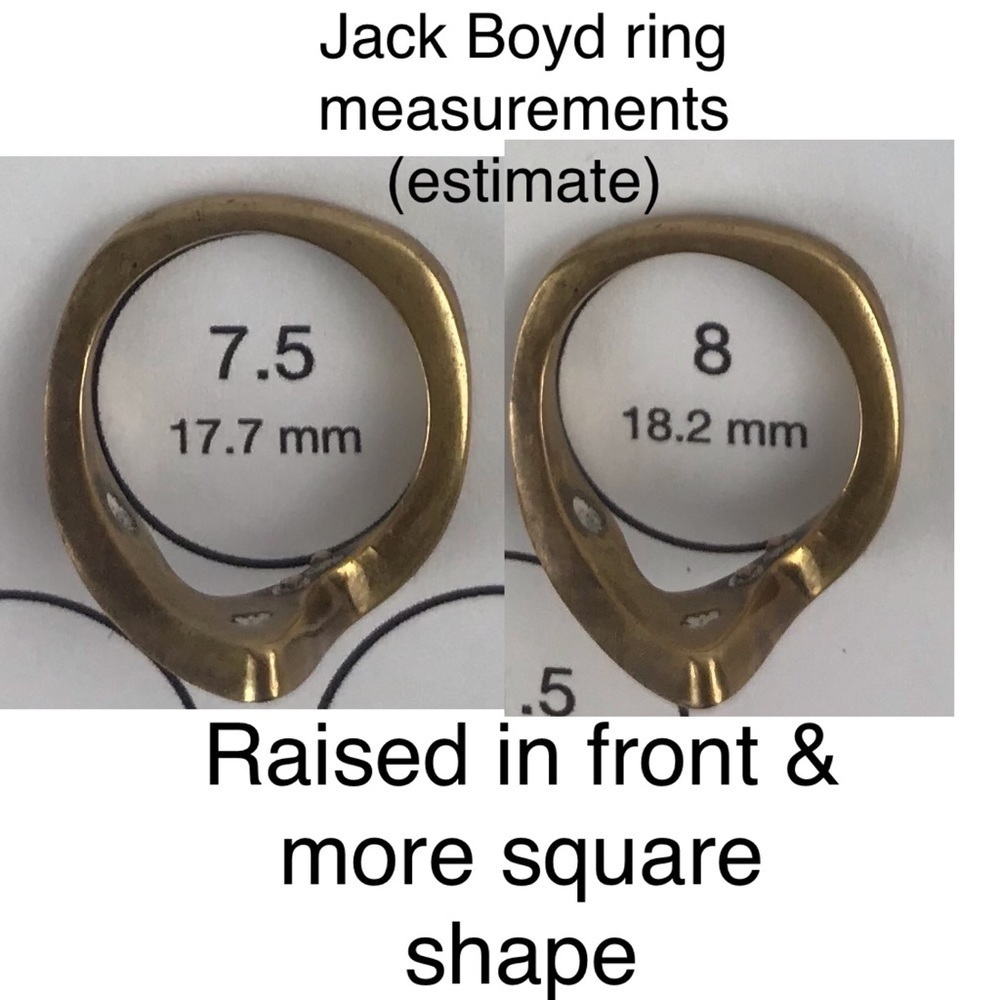 Vintage Jack Boyd Bronze Ring with Pearl - Picture 8 of 8